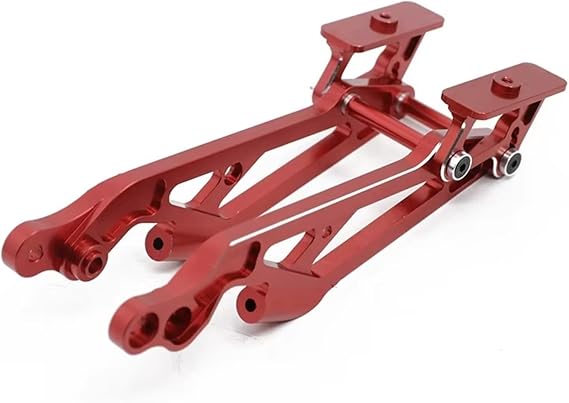 RC Spare Part Compatible with Arrma for KRATON for Typhon for Talion for SENTON for Outcast for Notorious 1/8 RC Car Parts Metal Rear Wing Mount Set(Red)