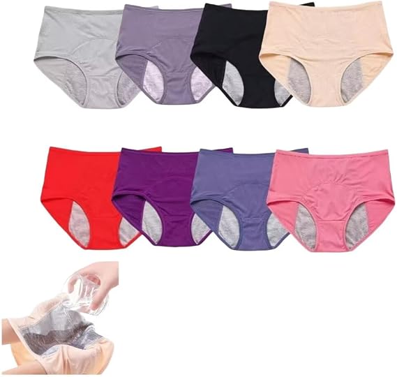 Leakproof Ladies Underwear Panties Leakproof Underwear for Women Over 60s with Incontinence 8Pcs