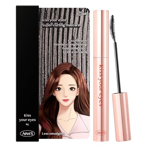 AMTS x Webtoon True Beauty, Natural Lengthening Black Mascara Volume and Length, Tubing Mascara Waterproof, Lash Extension, No Smudge, No Flaking, Korean Makeup Kbeauty Kdrama