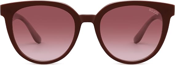 SOJOS Trendy Cat Eye Round Polarized Sunglasses for Women Fashion UV Protection Sunnies Sunglasses SJ2175