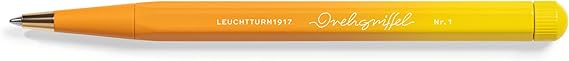 LEUCHTTURM1917 - Drehgriffel Ballpoint Writing Pen Gradient Edition - Refillable Ballpoint Pen with Black Ink (Rising Sun/Lemon)