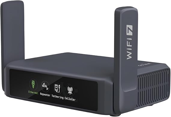 GL.iNet GL-BE3600 Slate 7 Wi-Fi 7 Travel Router Touchscreen 2.5G