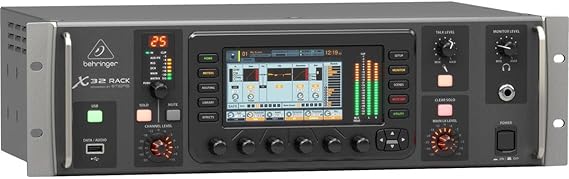 Behringer X32 Rack with 40 Inputs, 25 Bass Digital Rack Mixer, 16 Programmable Midas Preamps, USB Audio Interface, iPad/iPhone* Remote Control