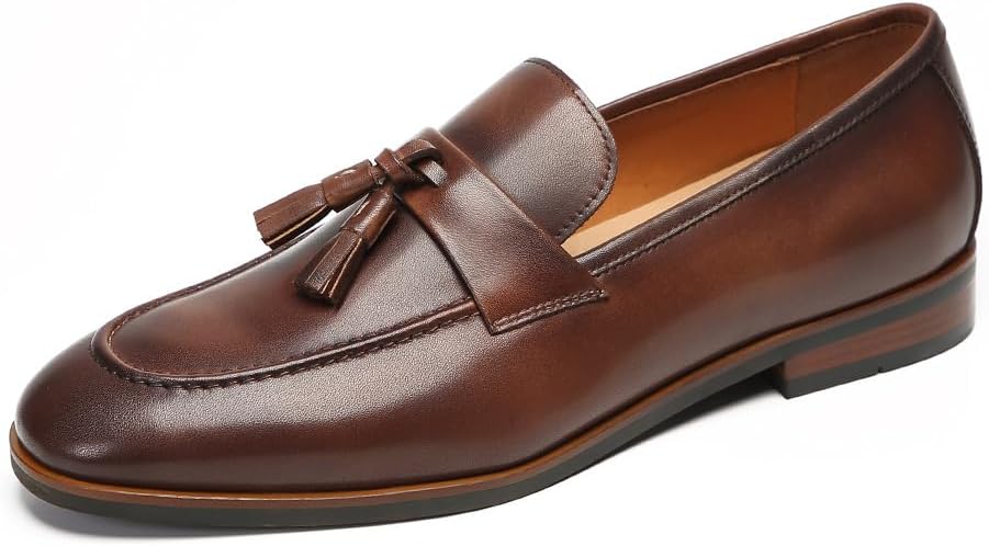 Loafers for Men - Premium Calfskin Tassel Shoes | Handcrafted Business Casual Loafers