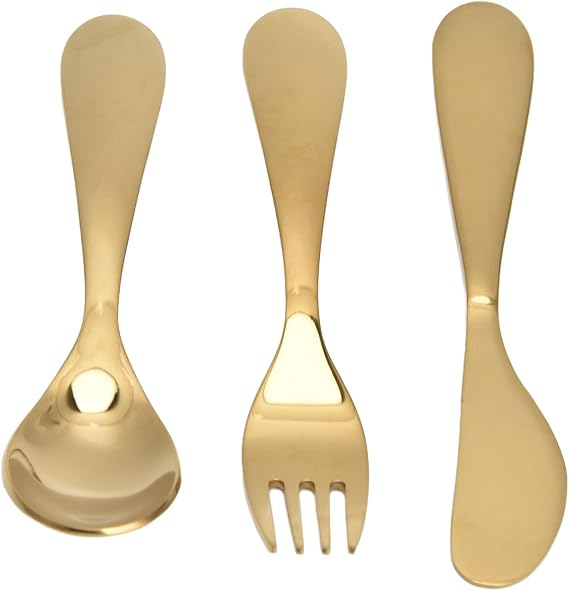 304 Stainless Steel Golden Cutlery Set, Exquisite Workmanship For Daily Use Knife Fork Spoon Set Golden, WGFOIPbwzfy9c6pg