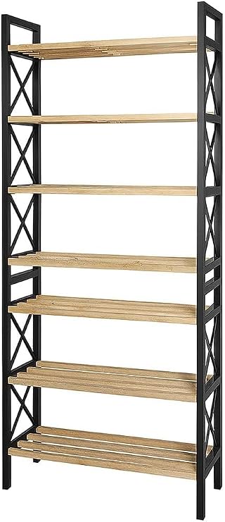 8 Katlı Çok Amaçlı Raf Ayakkabılık – 47x18x127 cm, MDF ve Plastik Malzeme, Kolay Kurulum QR Kodlu, Modern ve Dekoratif Düzenleyici Dolap Ünitesi, Siyah