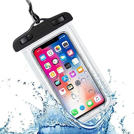 Babilden Su Geçirmez Cep Telefonu Kılıfı iPhone, Samsung Galaxy, Xiaomi Gibi Tüm Telefon Modelleri İle Uyumlu Kılıf (7 İnçe Kadar)%100 Waterproof (Siyah)