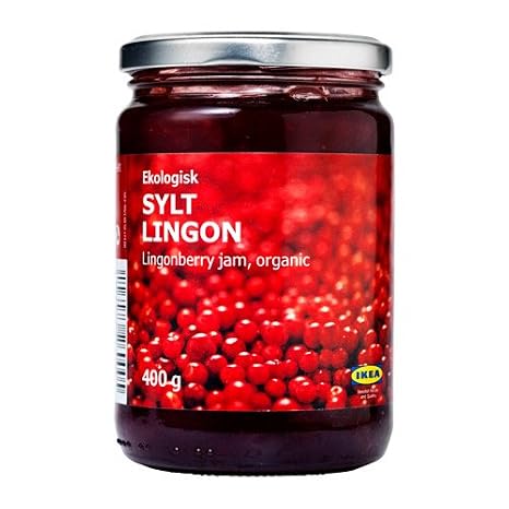 Ikea Food Ekologisk Sylt Lingon, Organic Lingonberry Jam 400 Gram