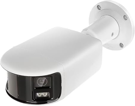 4K 8MP Panoramic PoE Bullet IP Camera Outdoor Indoor with Strobe Light and Audio Alarm, 24/7 Colorful Imaging, Human/Vehicle Detection, IP67, 2CD2T87G2P-LSU/SL 4mm International English Version