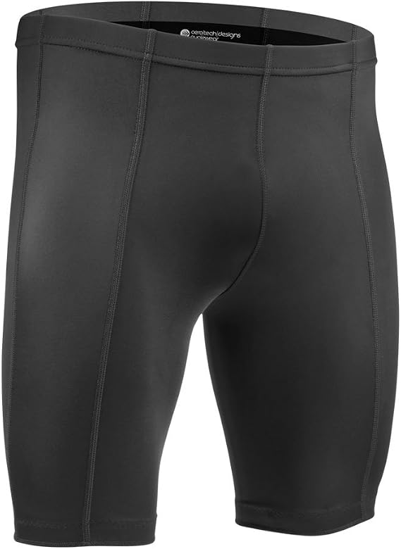 AERO|TECH|DESIGNS | Men's Pro Compression Shorts | Black Spandex Unpadded Shorts | Tall and Regular