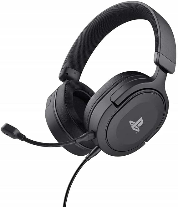 Trust Gaming GXT 498 Forta PS5 Gaming Kulaklık – PlayStation 5 için Resmi Lisanslı, PS4 Uyumlu, Dayanıklı Tasarım, Çıkarılabilir Mikrofon