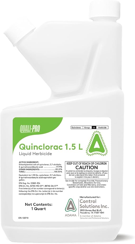 Quali pro Quinclorac 1.5L Liquid Herbicide - Crabgrass and Broadleaf Weeds - Residential Safe! - 32oz