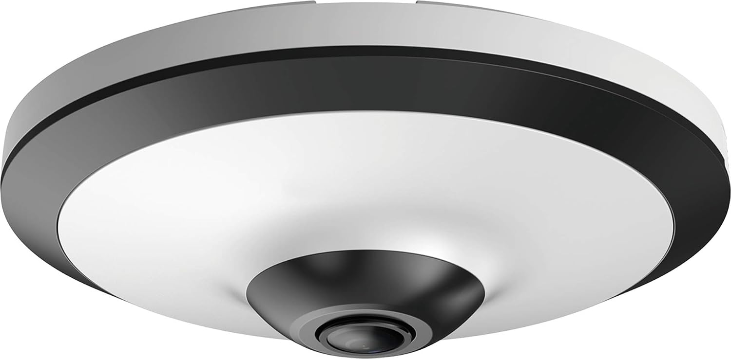 Dahua IPC-EW5541-AS 5MP Panoramic WizMind AI Network PoE IP Fisheye Camera 360° Surveillance, 1.4mm 120db WDR Max IR 33FT VCA Micro-SD Audio Built-in Mic Heat Map BLC HLC ROI 3D DNR ROI OEM No Logo