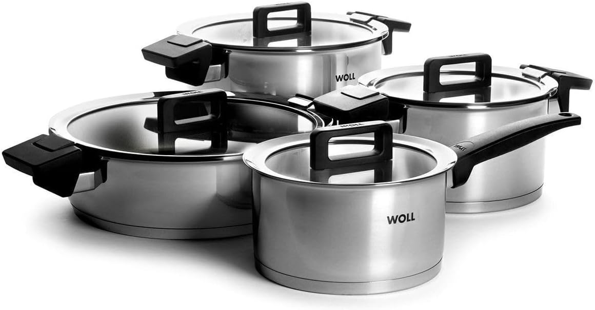 Woll Stainless Steel Induction Pot Set, Cooking Set, Kitchen Pans for Induction Hob