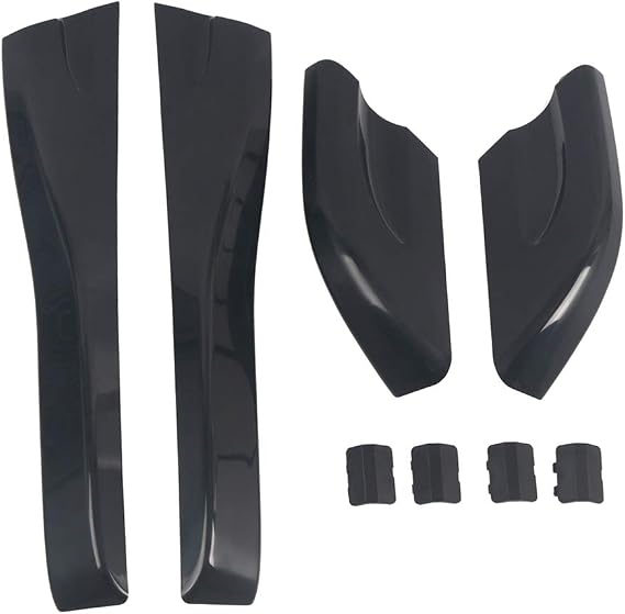 HIGH FLYING 2004-2008 for Hyundai Tucson Car Roof Rails Rack Leg Cover End Cap Protection Cover Shell Black 1 Set