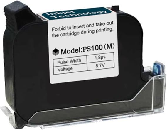 Phezer Industrial Intelligent Inkjet Printer, Online Inkjet Printer Automatic Coding Machine & 7" Led Touch Screen for Barcode Text Logo Qr Code Batch Number (Ink cartridges)