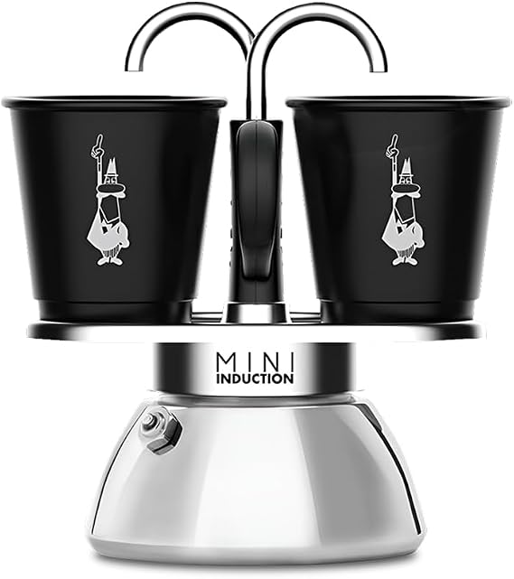 Bialetti Bialetti Mini Express Induction, 2-Cup Induction, Induction, Induction Compatible, Induction Type/Espresso Cup Included Coffeemaker, Espresso Maker, Makinetta