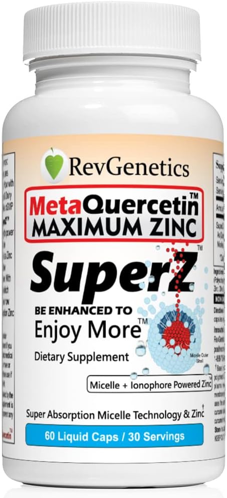MetaQuercetin SuperZ: Micelle + Ionophore Powered ZincTM