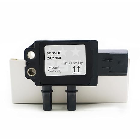 2871960 Diesel Exhaust Gas Differential Pressure Sensor fit for Cummins Freightliner Cascadia Coronado M2 106 112 with Number 904-7127 37DPS035-01 37DPS03501