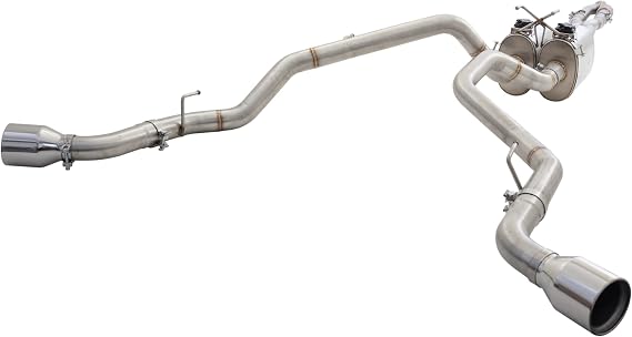 XFORCE ESDR10VKCS Stainless Steel Cat-Back Exhaust System with VAREX Mufflers for 2010-2018 Dodge Ram 1500 5.7L; 304 Stainless Steel Pipework with 5" Round Polished Tips