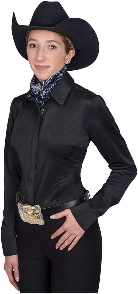 Schneiders Cowgirl Royalty Ladies Lightweight Stretch Show Shirt | Equestrian Elegance & Comfort for Horse Riders