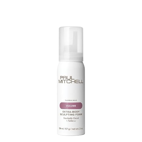 Paul Mitchell Extra-Body Sculpting Foam, Adds Fullness, Touchable Finish, For Fine Hair