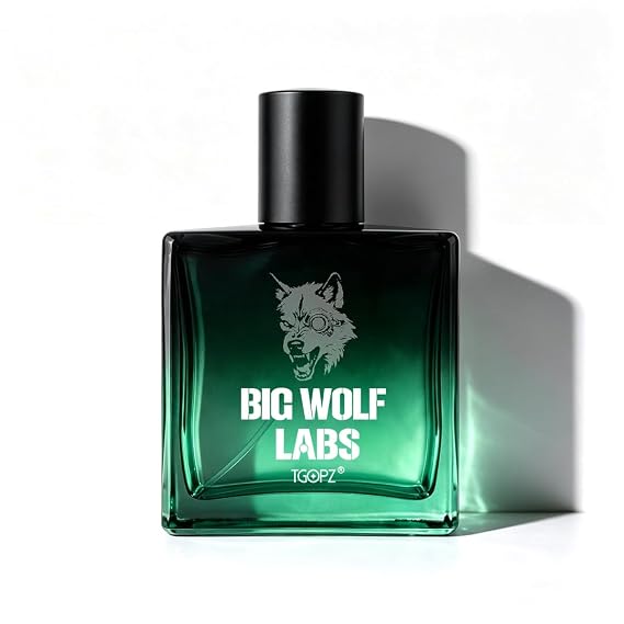 BIG WOLF LABS Men's Cologne Eau de Parfum Fresh Fruity Woody Fragrance with Green Apple, Pineapple & Cedarwood Long Lasting Scent for Men