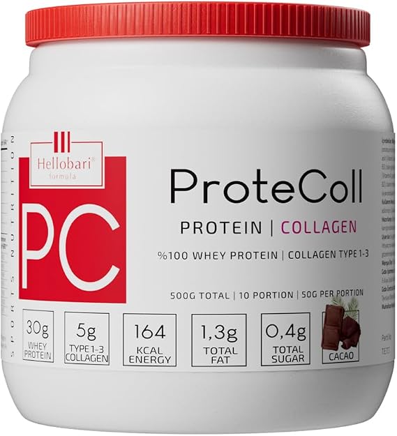 Hellobari Formula ProteColl Whey Protein & Kollajen Kakaolu 10 Porsiyon