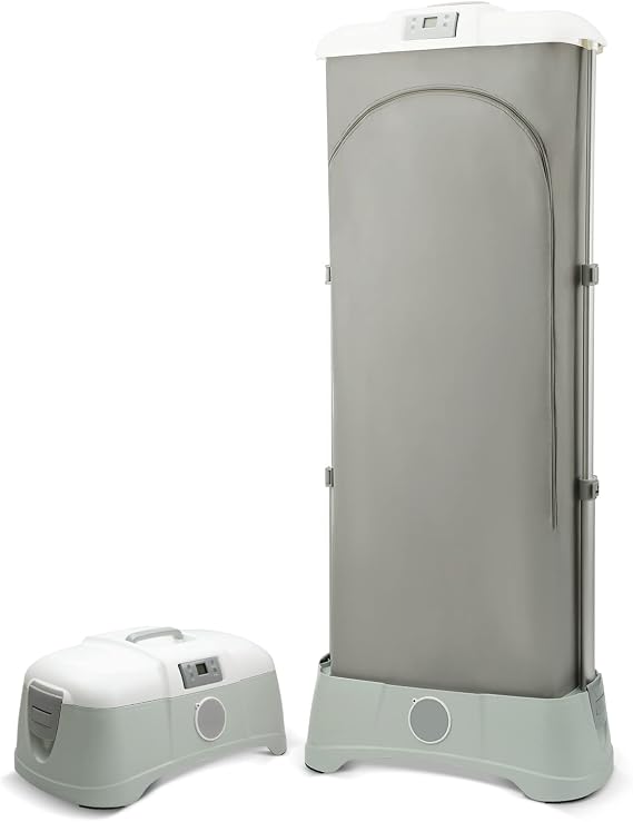 TJ. Portable Dryer, Electric Clothes Dryer with PTC Drying & Intelligent Timer, 110V 600W Foldable Dryer for Clothes with 11LBS Capacity, Aroma Function, Fast Drying & Low Noise for Apartments RVs