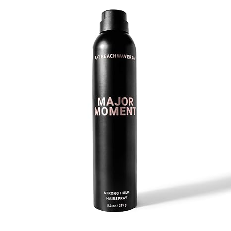 Beachwaver The Co. Major Moment Strong-Hold Hairspray | Extra-Strength Vegan Hairspray For Long-Lasting Styles w/Brushable Finish - Removes Frizz & Locks In Style
