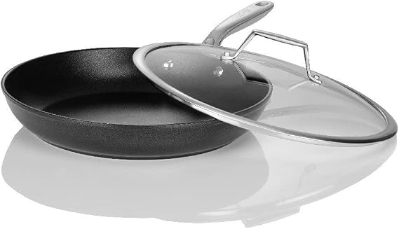 TECHEF - Onyx Collection 12-Inch Nonstick Frying Pan Skillet with Lid