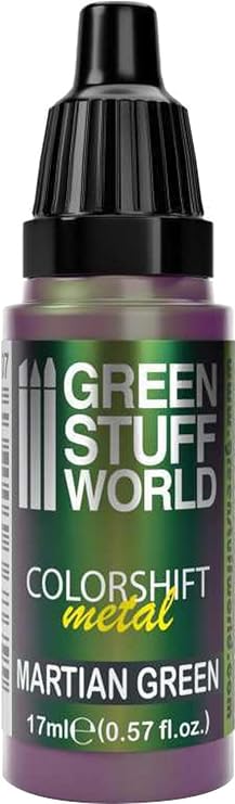 Green Stuff World - Chameleon Metal Paint Martian Green 1607 for Models and Miniatures
