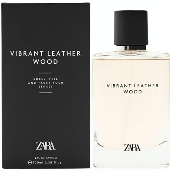 Zara Vibrant Leather Wood Cologne for Men EDP Eau De Parfum 100 ML (3.38 FL OZ)