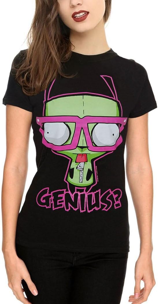Invader Zim Gir Genius Duh T-Shirt-Junior Large [JL]