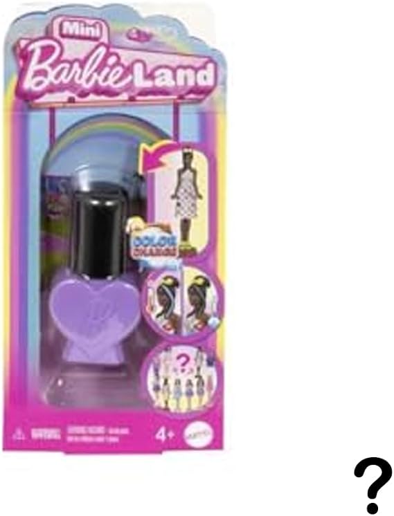 Barbie Mini BarbieLand™ CDU Barbie Mini BarbieLand Fashionistas bebekler,#39;oje şişesi' içinde 4 cm'lik sürpriz bebekler (Stiller çeşitlilik gösterebilir) JCP97