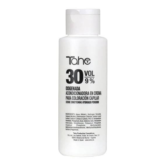 Tahe Lumiere Developer in Cream for Hair, 30 Vol, 100 ml