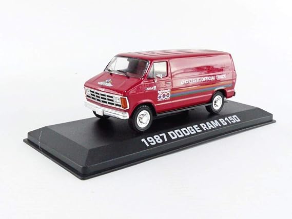 1987 Dodge Ram B150 Van 71st Annual Indianapolis 500 Mile Race Official Truck Diecast 1:43 Scale Model - Greenlight 86576