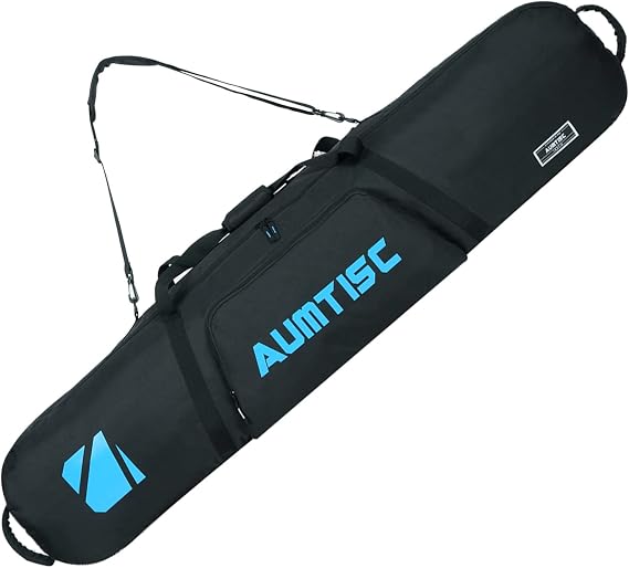 AUMTISC Snowboard Bag Board Bag Ski Bag Ski Equipment Snowboard Travel Bag Padded Ski Bag Ski Equipment Ski Travel Bag Long Ski Bag Length in 155 cm 165 cm