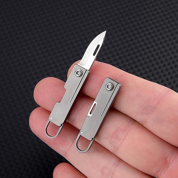 2pcs mini portable pocket knives, small folding knives