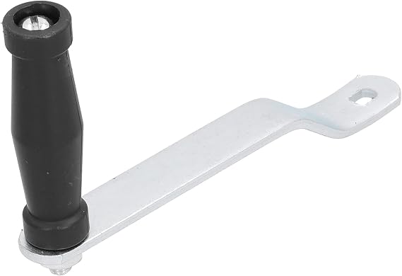 8.1in Ergonomic Winch Handle Crank Winch Crank Handle Boat Trailer with Comfort Grip Galvanized Bracket for Marine Boat Trailer Replacement