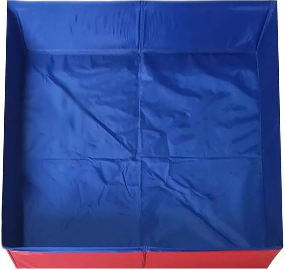 Foldable Square Pet Pool Bath Tub for Dogs and Cats Indoor Outdoor Portable PVC Pet Bathing Tub Swimming Pool 50