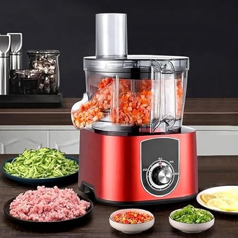 Electric Vegetable Dicer Slicer, 2-in-1 Commercial Cutter with Adjustable Speed for Efficient Food Prep