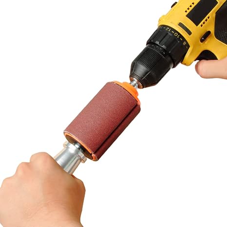 Hand-Held Sanding Drum for Drill Presses