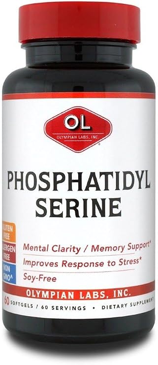 Olympian Labs Phosphatidylserine Complex | 60 Capsules | Supports Healthy Brain Cognitive Function, Promotes Memory, Focus Brain Activity