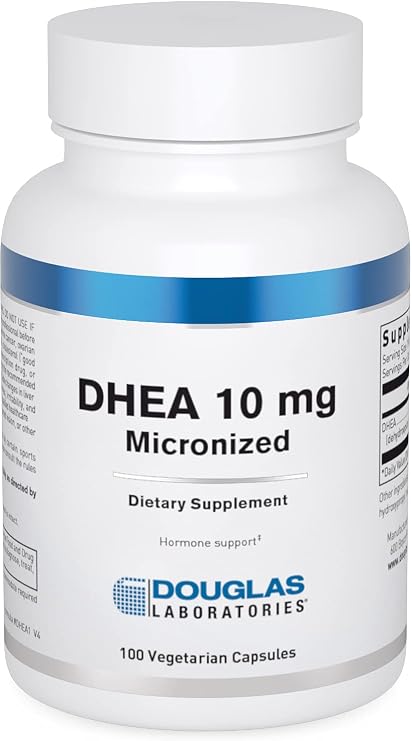 Douglas Laboratories DHEA 10 mg Capsules, 100 Vegetarian Capsules