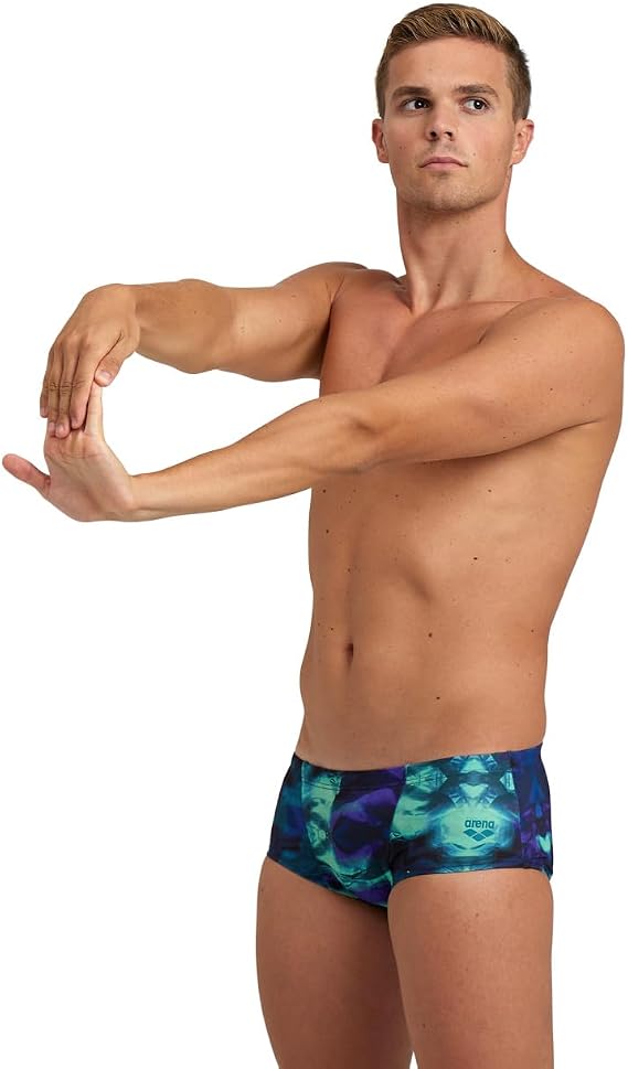 Arena Performance Men's Hero Camo Low-Waist Swim Short Chlorine Resistant MaxLife Athletic Practice Swimsuit