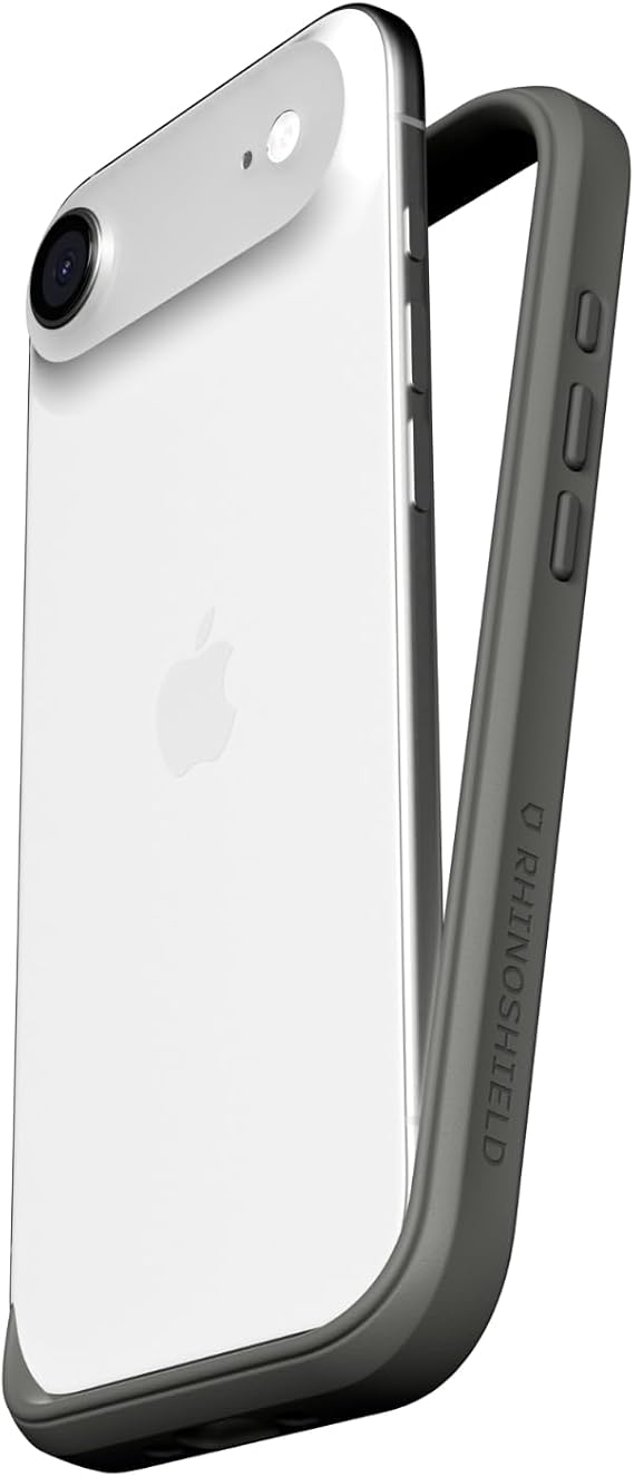 RHINOSHIELD RhinoShield iPhone Air Compatible Smartphone Case | Mod NX - 2-Way Bumper Protective Case Without Back Plate, Slim Design, Military Standard Drop Protection, Shock Resistance - Graphite