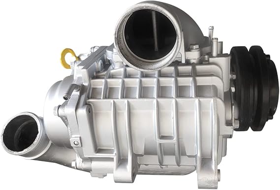 Supercharger SC14 Cherokee Roots Aluminum Compressor Blower Booster Turbine Universal For Car SUVs Engine Modification Silver