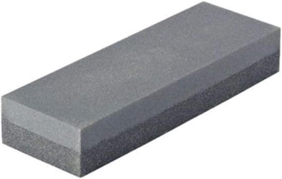 Lansky 8" Dual Grit Combo Bench Stone Knife Sharpener: Coarse Grit (120) and Medium Grit (600) Alumina-Oxide - LCB8FC
