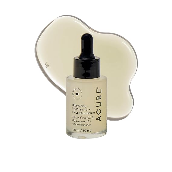 Acure Brightening 2% Vitamin C & Ferulic Acid Serum - Anti Aging - 1 fl oz